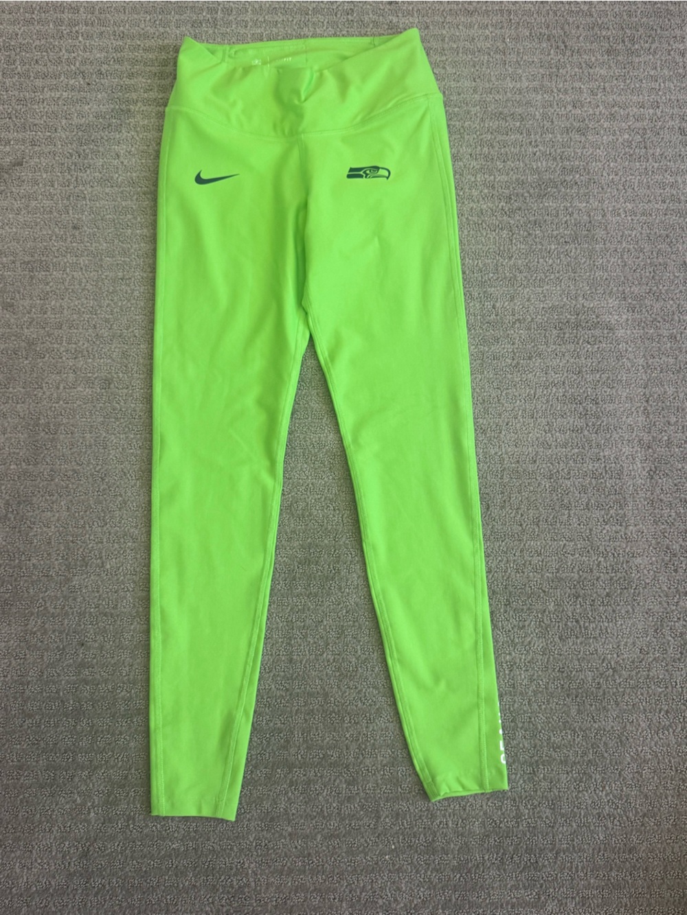 Nike Neon Green Seahawks Leggings